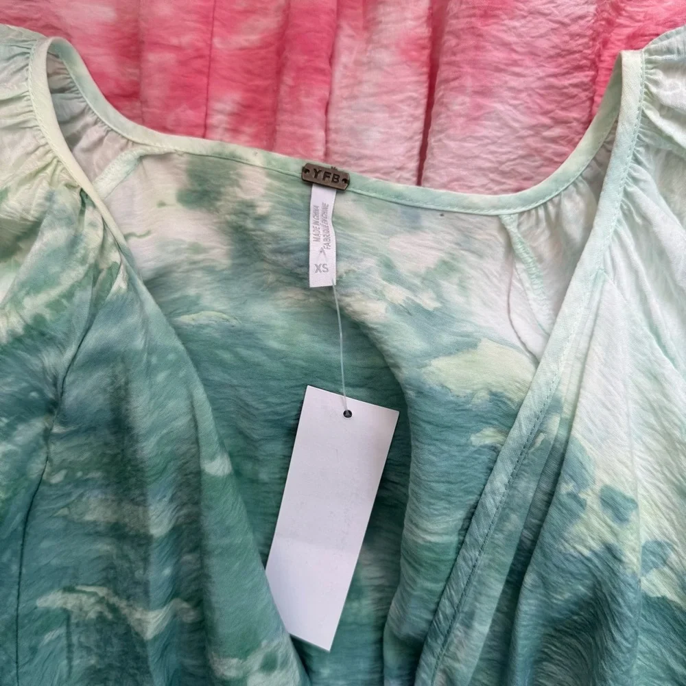 YFB Mara Maxi Dress in Everglade Paintbrush Wash - Picture 8 of 12